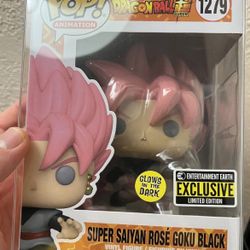 Funko Pop! Vinyl! Dragon - Super Saiyan Rose Goku Black #1279 - EE Glow