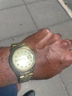 Rolex Datejust Gold-Tone Watch