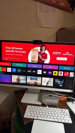 Mac mini with Tv monitor 27