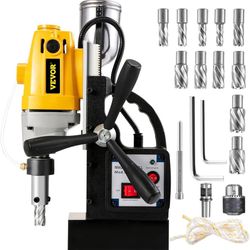 Vevor 1100W Magnetic Drill Press with 37257 Inch (40mm) Boring Diameter MD40 Magnetic Drill Press Machine 2810 LBS Magnetic Force Magnetic Drilling Sy