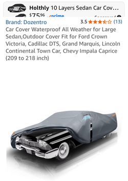 DOZENTRO new waterproof car cover for large sedans 209–218”