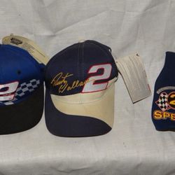 Vintage NASCAR Rusty Wallace #2 Bundle - 2 Hats + 2 Socks - New with Tags!