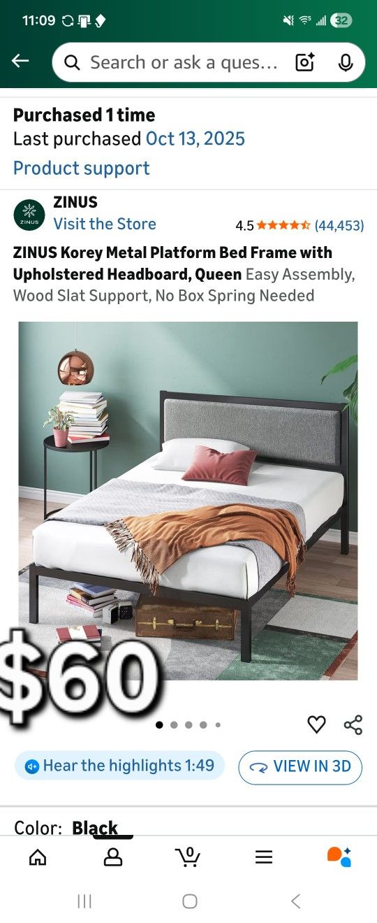 Queen Platform Bed Frame