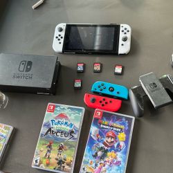 Nintendo Switch Bundle Plus 4games (super smash/pokemon)