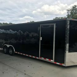 ENCLOSED VNOSE TRAILER NEW 8.5X24FT ATV UTV SXS CAR/CARGO HAULER MOVING STORAGE