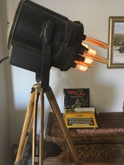Vintage Hollywood Industrial Spotlight lamp