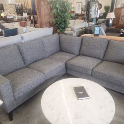 Small Contemporary Grey Sectional 