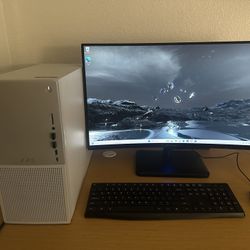 Dell XPS 8960 Desktop W/ 27” Curved Monitor