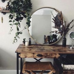 Rustic Country Desk, Weathered Pine Finish