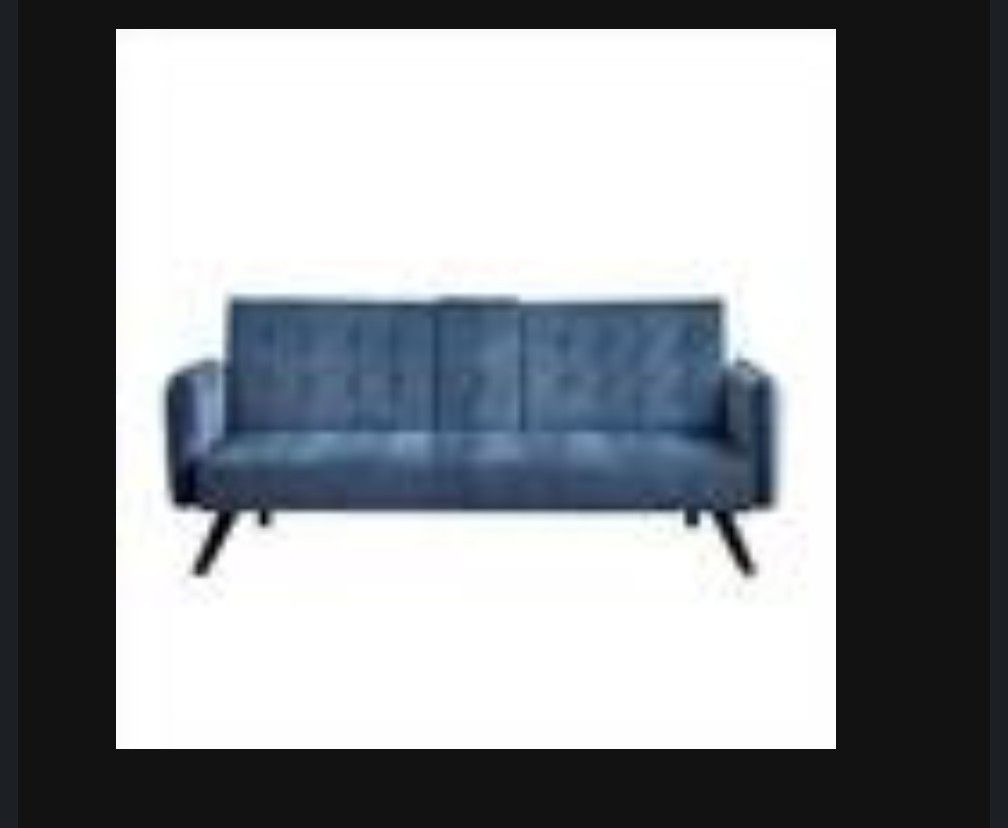 Blue Couch Foldable Bed