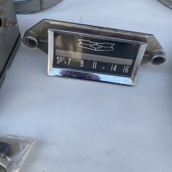 Vintage 1950’s Chevrolet  Delco AM Car Radio Metal Face Plate, No. (contact info removed)-1