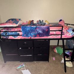 Twin Loft Bed With Drawers 