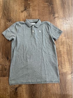 Abercrombie grey polo shirt youth Size XL