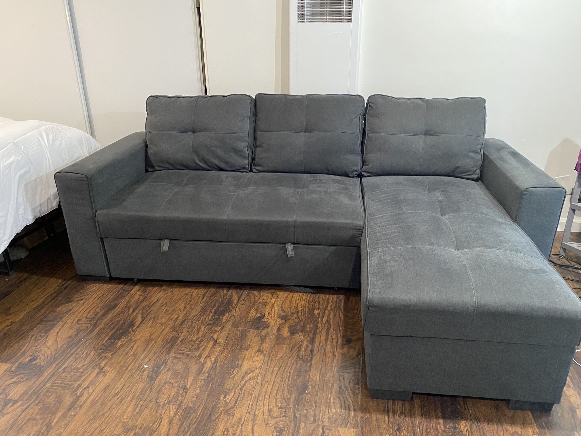 Convertible Sofa Sleeper With Storage Chaise