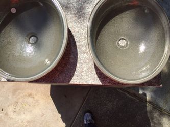 Glass bathroom sinks