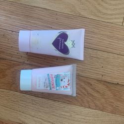 Vera Wang process lotion and peppermint foot lotion