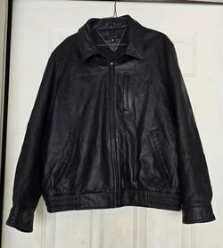 Tommy Hilfiger Genuine Leather Bomber Jacket XL