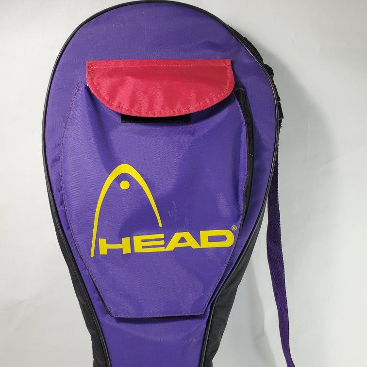 Head Tennis Multiple Rackets 2-3 Carry Bag Flap Closure Fron Pocket Purple Yellow Red