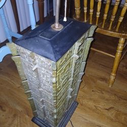 Large Monumental Archaic Bronze Lamp