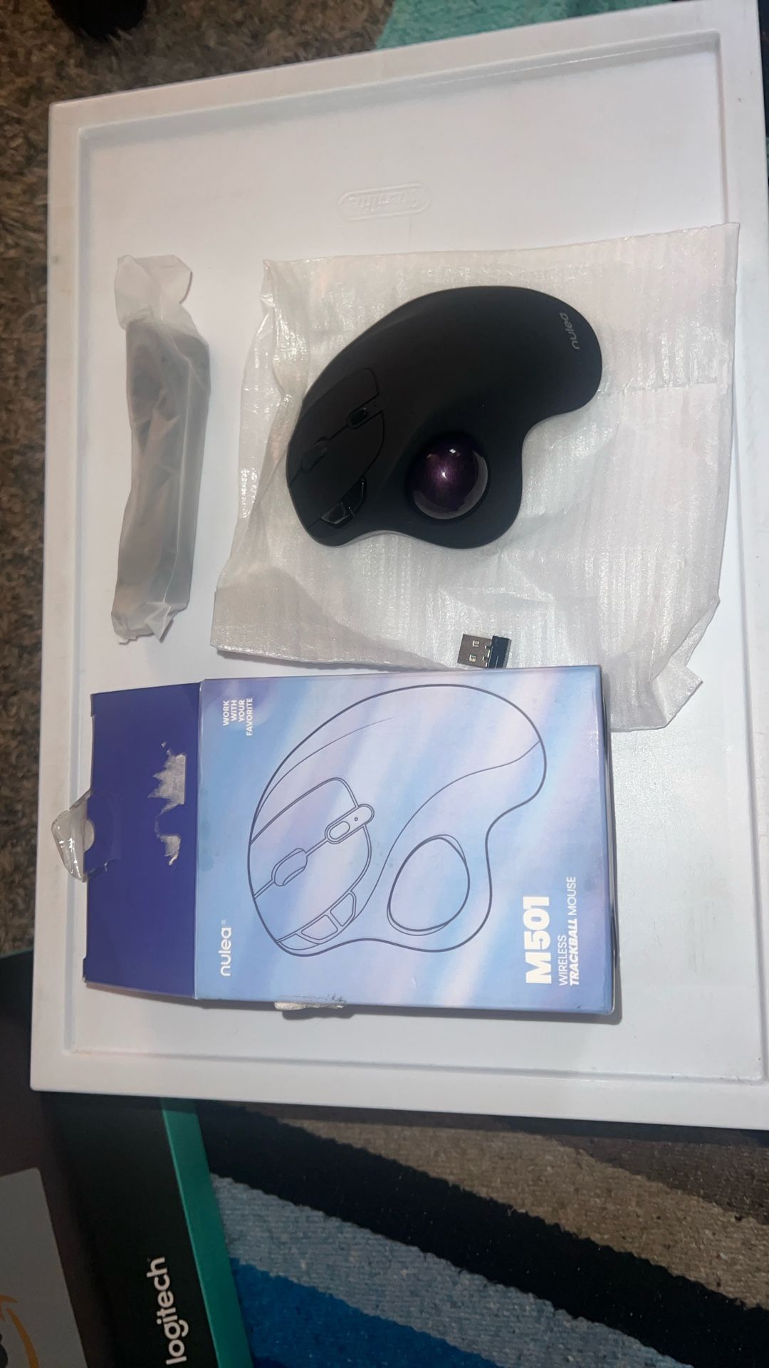 Wireless Ergonomic Trackball Mouse