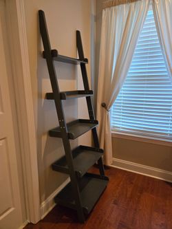 TALL FREESTANDING SHELVES CHARCOAL GRAY
