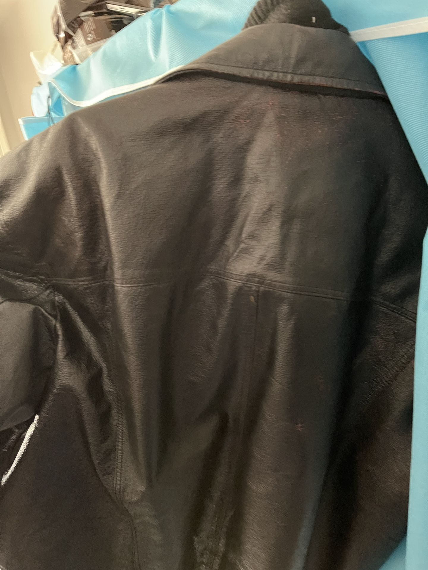 Leather Bomber Jacket