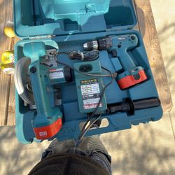 makita drill and skill saw set