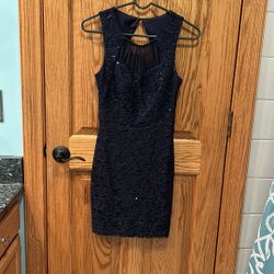 Blue Sequined Dress