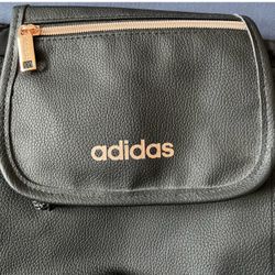 adidas premium woman backpack - black learher.
