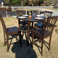 Tall Dinning Room Table And Chairs 