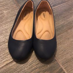 Navy Blue Flats Size 1