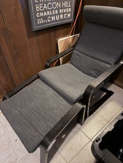 Ikea Poang Chair & Foot Rest