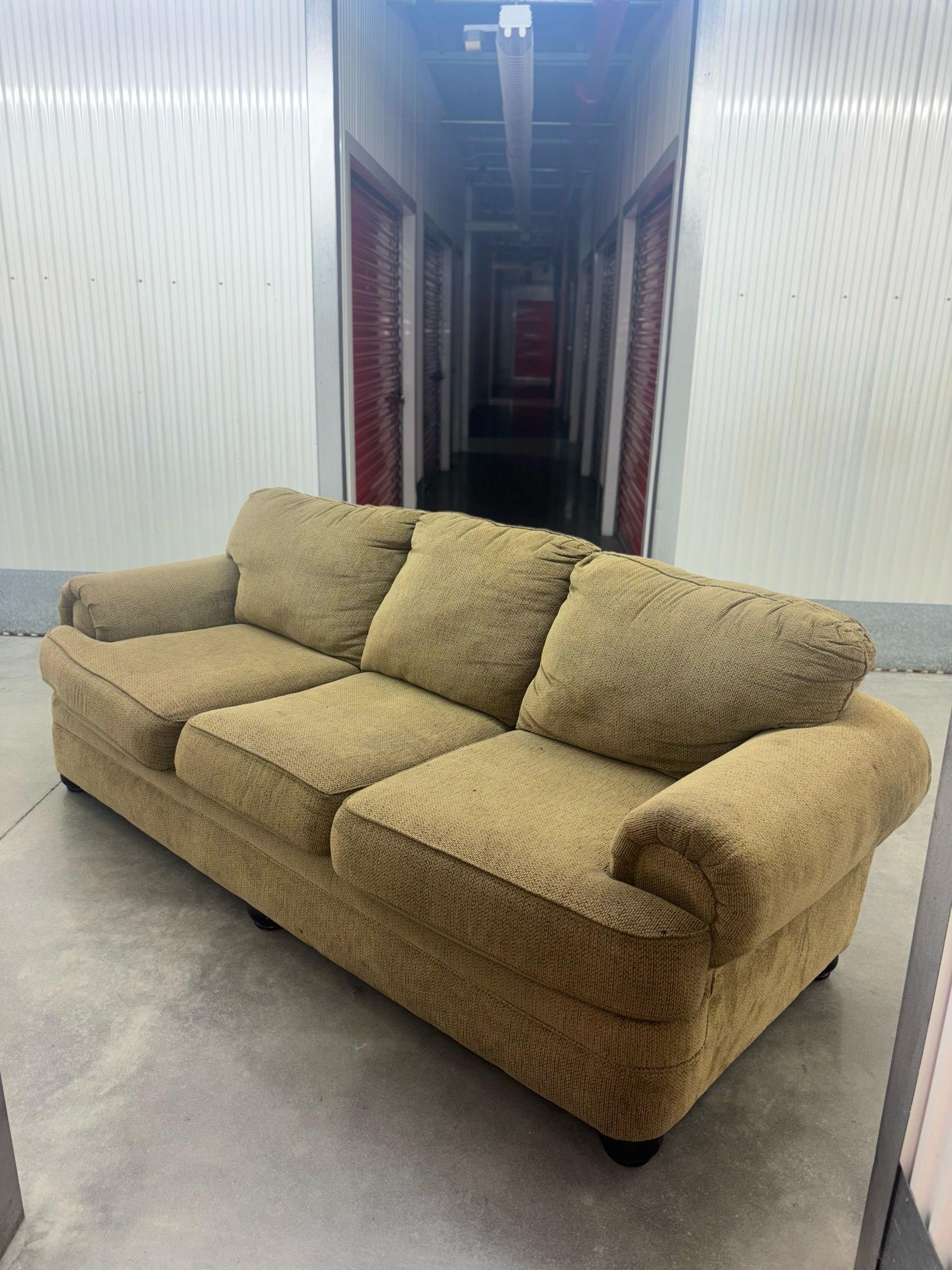 Tan Color Couch Small Stain Easy To Clean Good $120