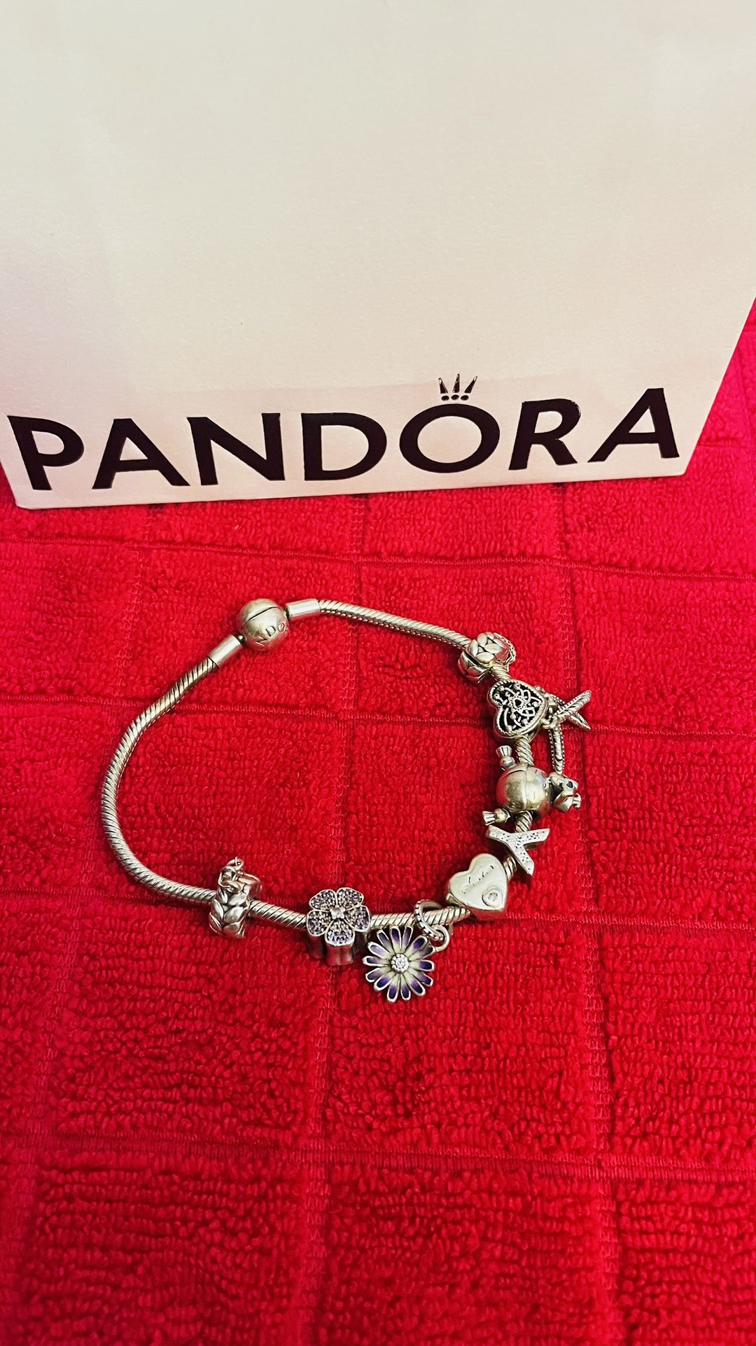 Pandora bracelet $175.00 CASH, TEXT FOR PRICES. 