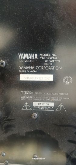 Yamaha sub works $45
