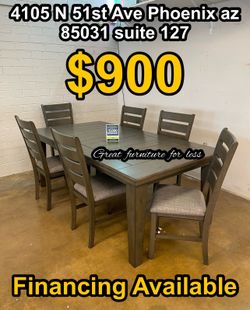 7 pcs dining table set brand new