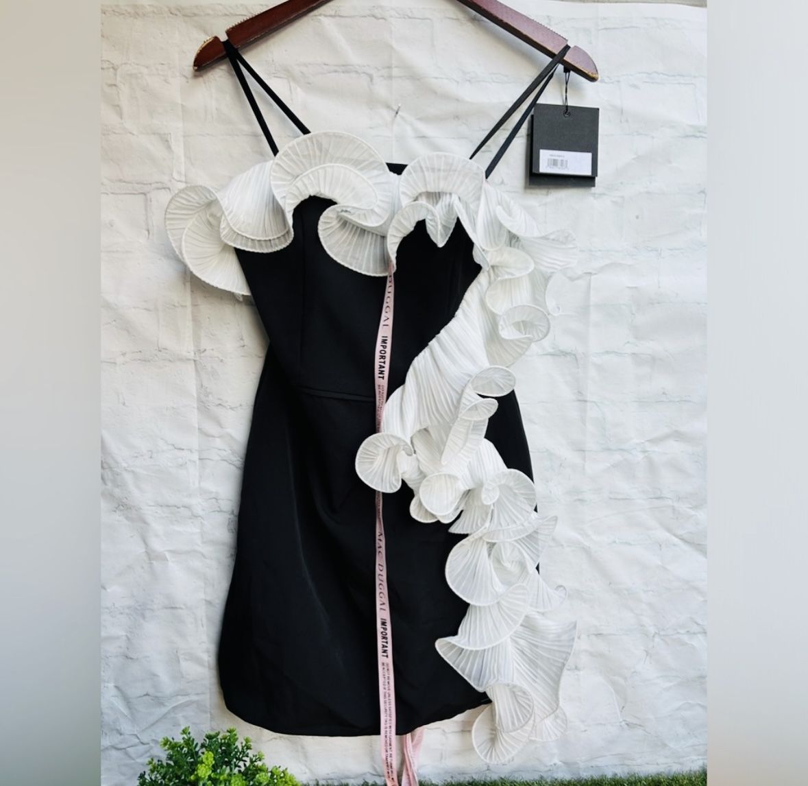 Ieena Mac Duggal Party Dress Black And White Size 2 New