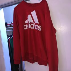 Red Adidas Crewneck 