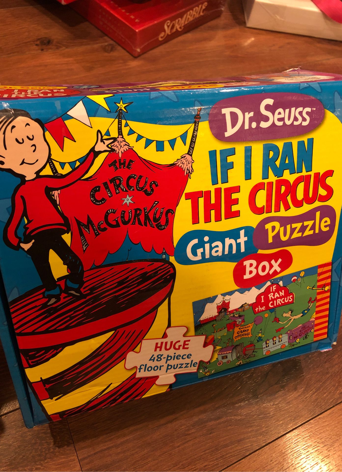 Dr suess “if I ran the circus” floor puzzle - 48 pieces - preschool , homeschool, dr Seuss week
