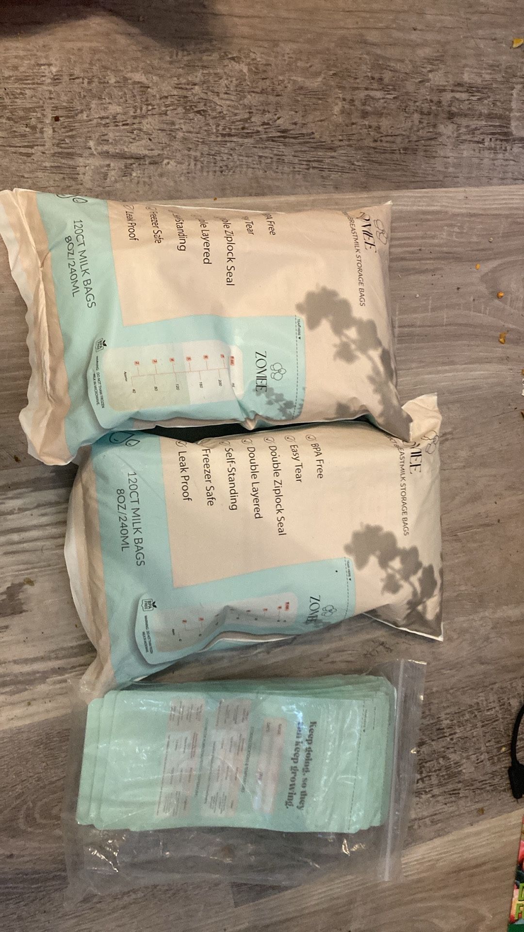 Zomee Breast Milk Storage Bags 