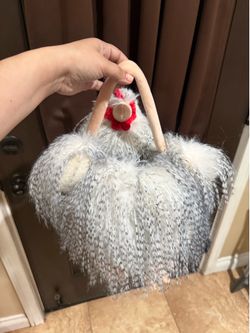 Rooster plush basket