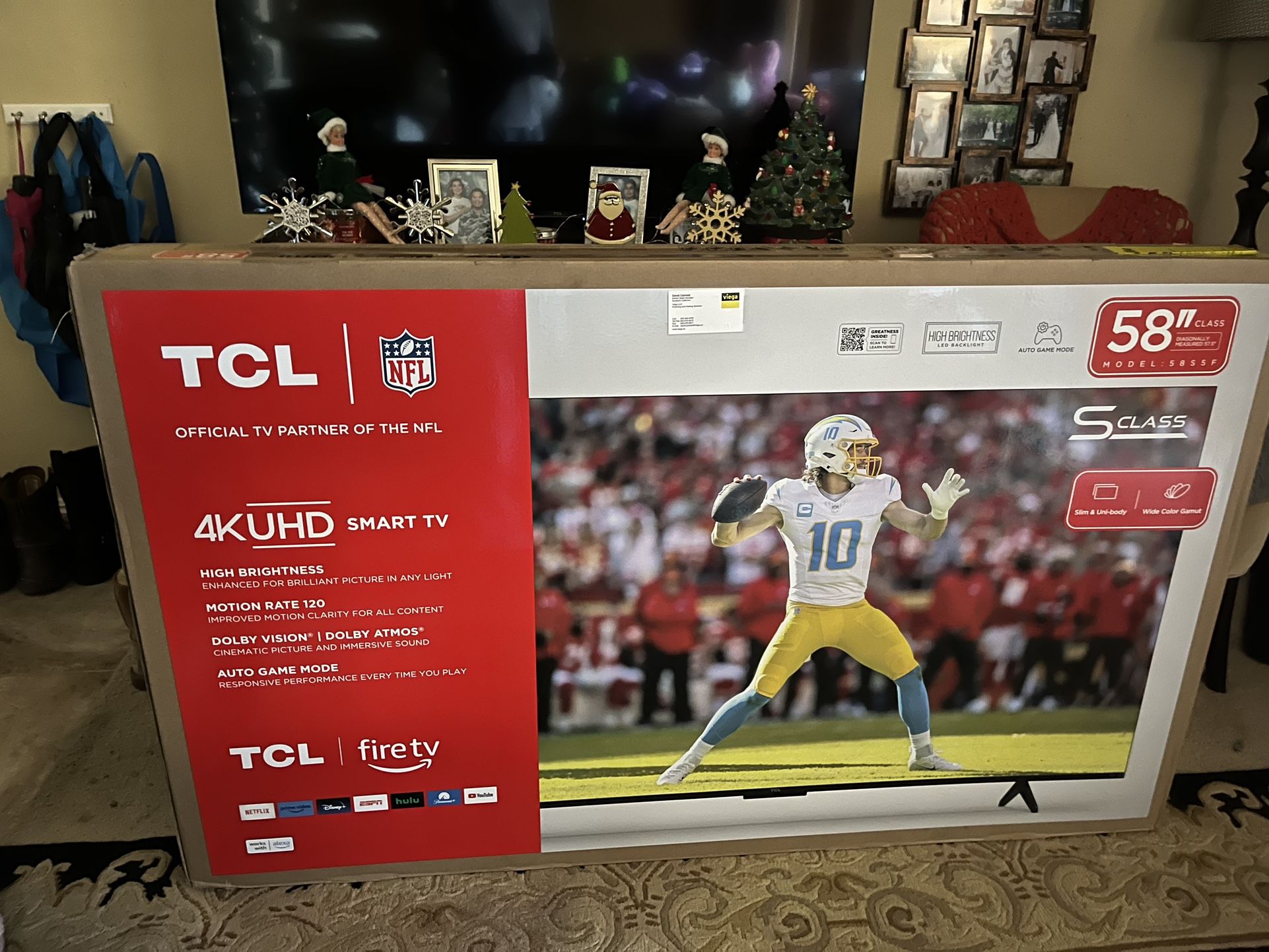 TCL 58" Class S5 Series 4K UHD HDR LED Smart Fire TV