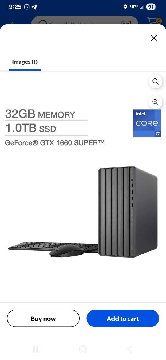 Hp desktop Te01-3003w