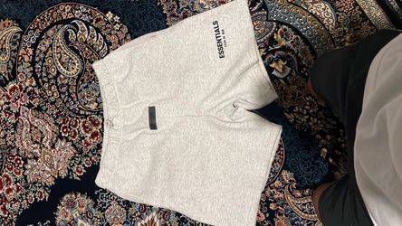 White Essentials fear of god shorts