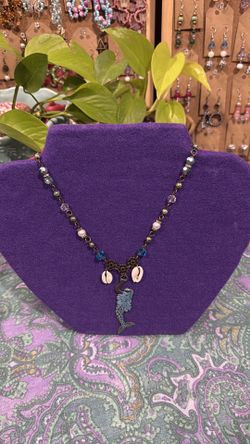 Mermaid Necklace brass finish handmade