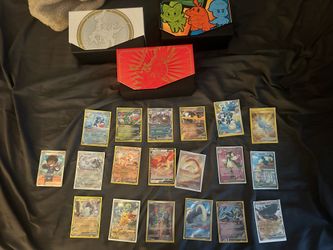 Pokemon cards and trainer box
