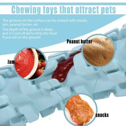 Ice Lolly Dog Toys for Aggressive Chewer, Tough Dog Chew Toys for Medium Large Dogs, Water&Milk Freezable Rubber Dog Toy, Treat Dispensing Toys, Nearl