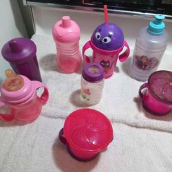 Toddler Girl Cups & Snack Cups Lot
