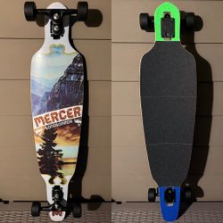 Mercer Longboards "Levity" Drop-Through Complete Longboard Skateboard 10" X 42" 