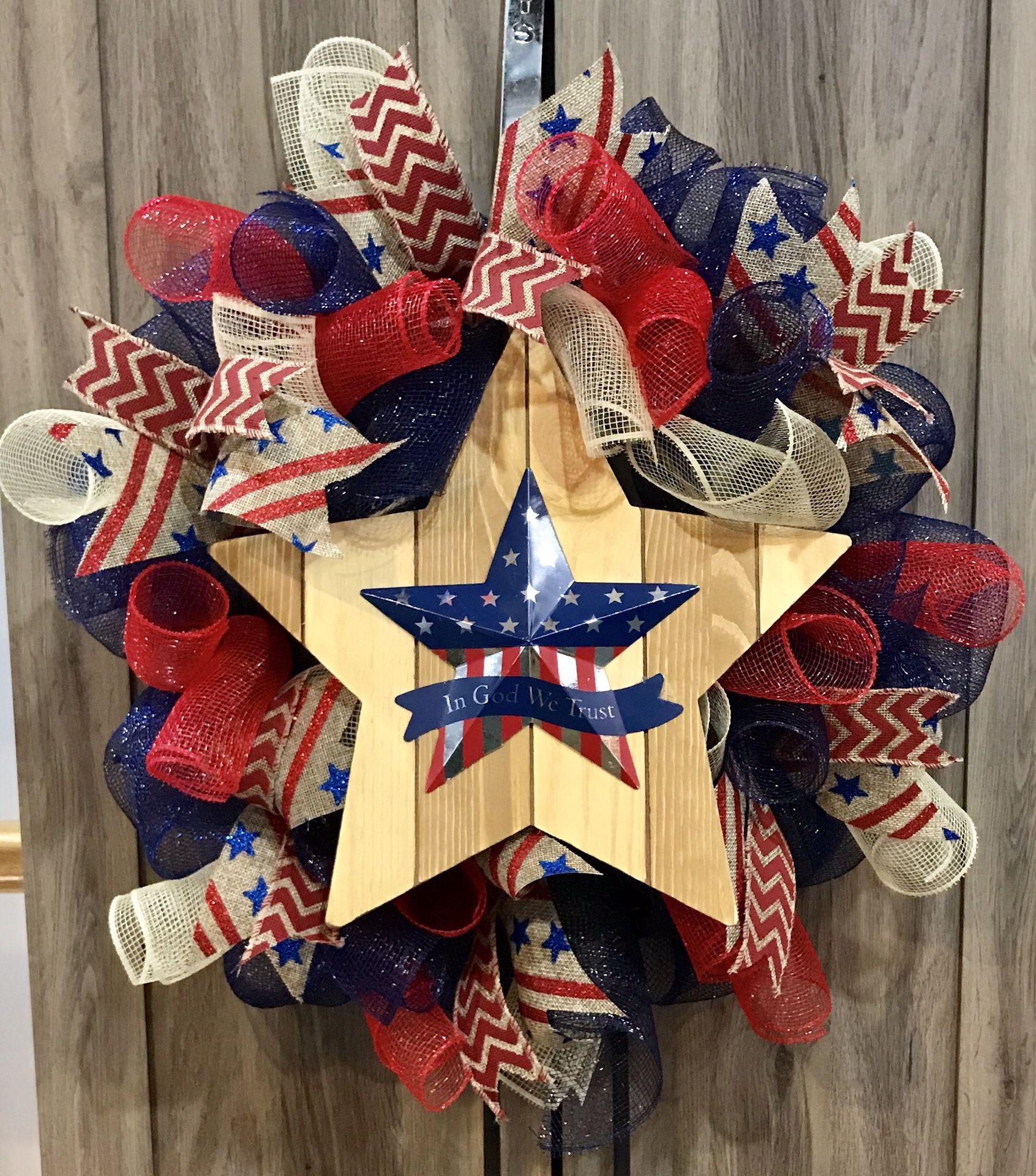 In God we trust wreath